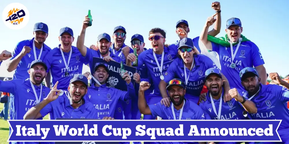 Italy Squad for T20 World Cup 2026