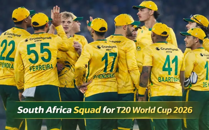T20 World Cup 2026 South Africa Squad